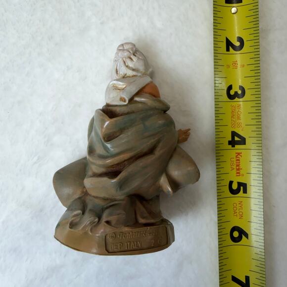 6PC Fontanini 5" Nativity Figurines Baby Jesus, Mary, Joseph, Jeremiah, Angel - Picture 12 of 16